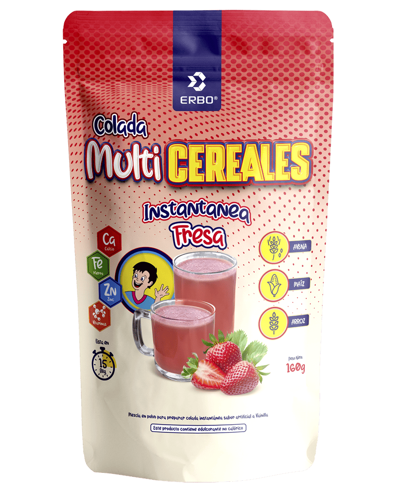 Colada Multicereales Instantánea Fresa